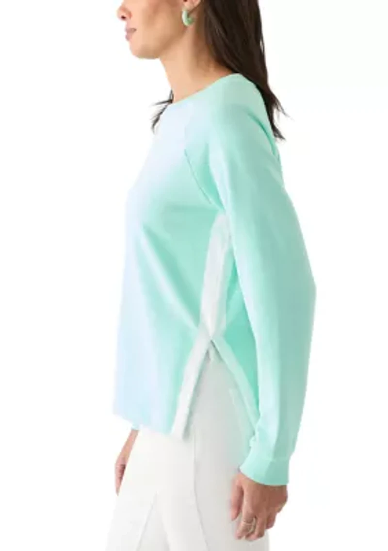 Women's Side Slit Sweeper Top