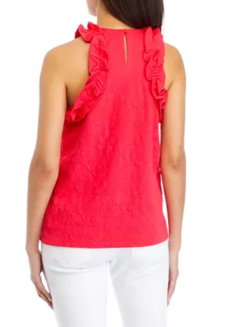 Women's Ruffle Accented Top