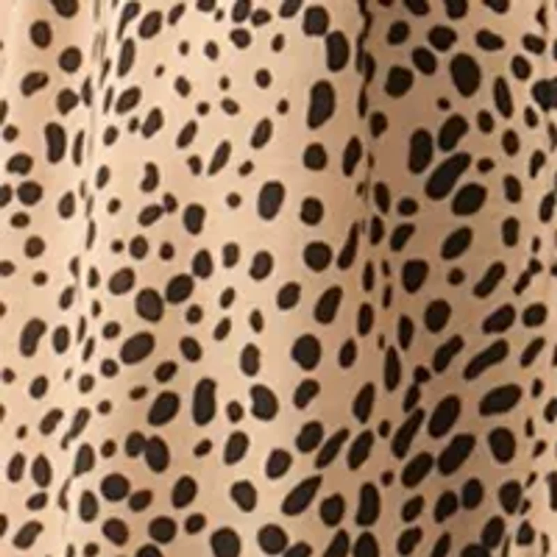 Women's 3/4 Bell Sleeve Printed Belted Dress