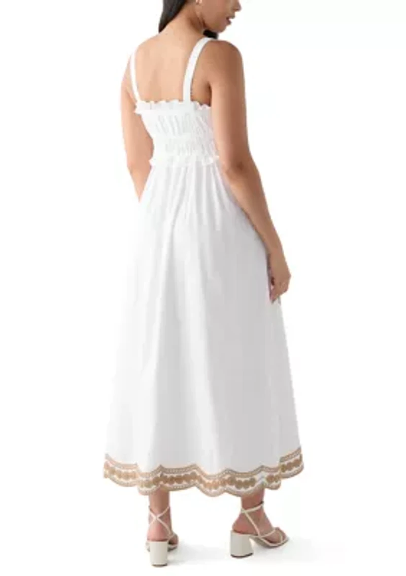 Women's Ruched Bodice Maxi Dress