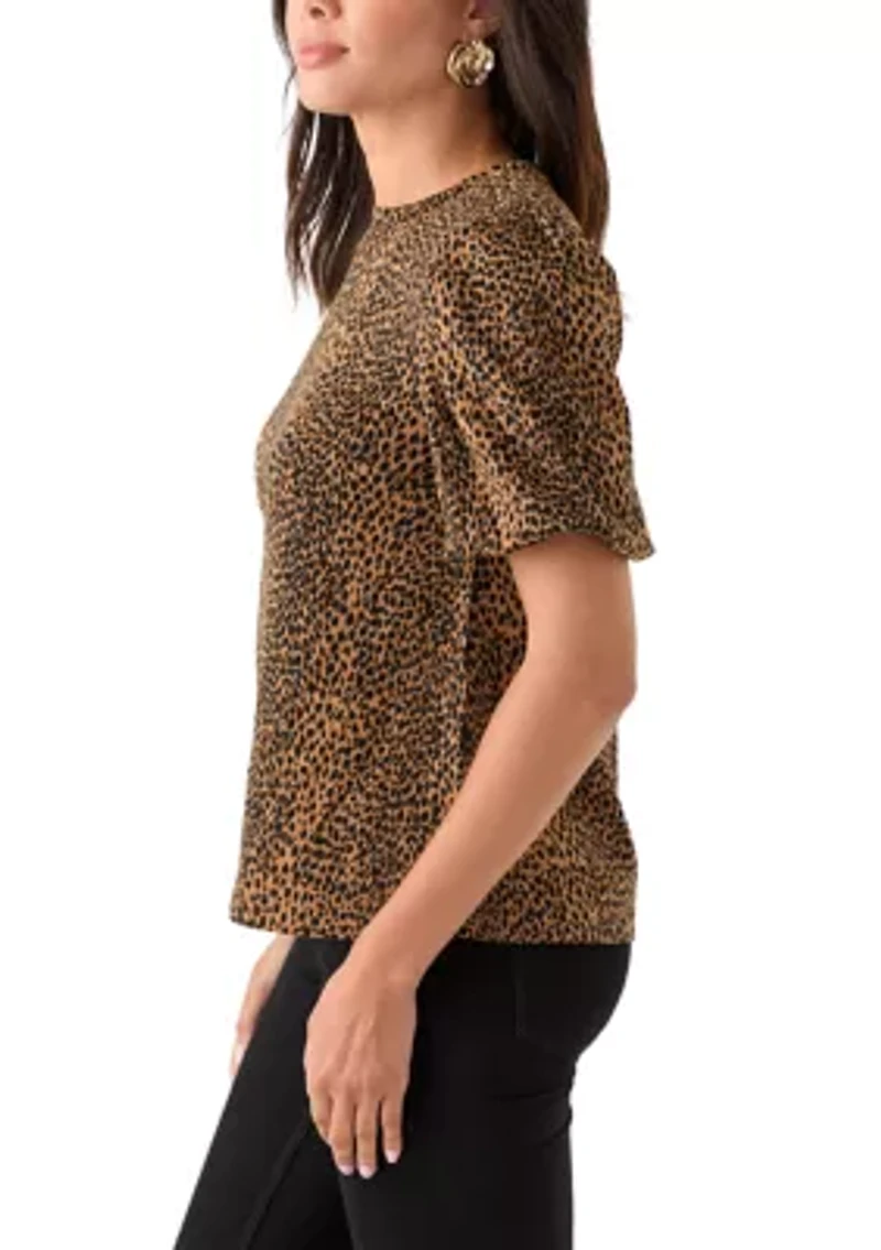 Women's Balloon Sleeve Jacquard Top