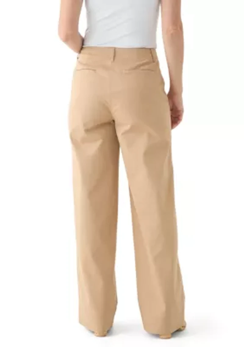 Women's Wide Leg Chino Pants