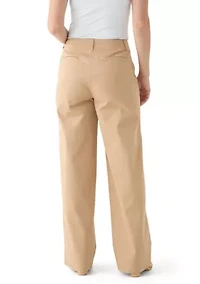 Women's Wide Leg Chino Pants