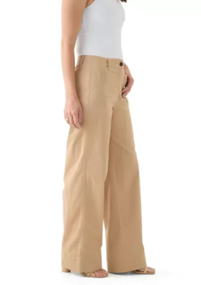 Women's Wide Leg Chino Pants