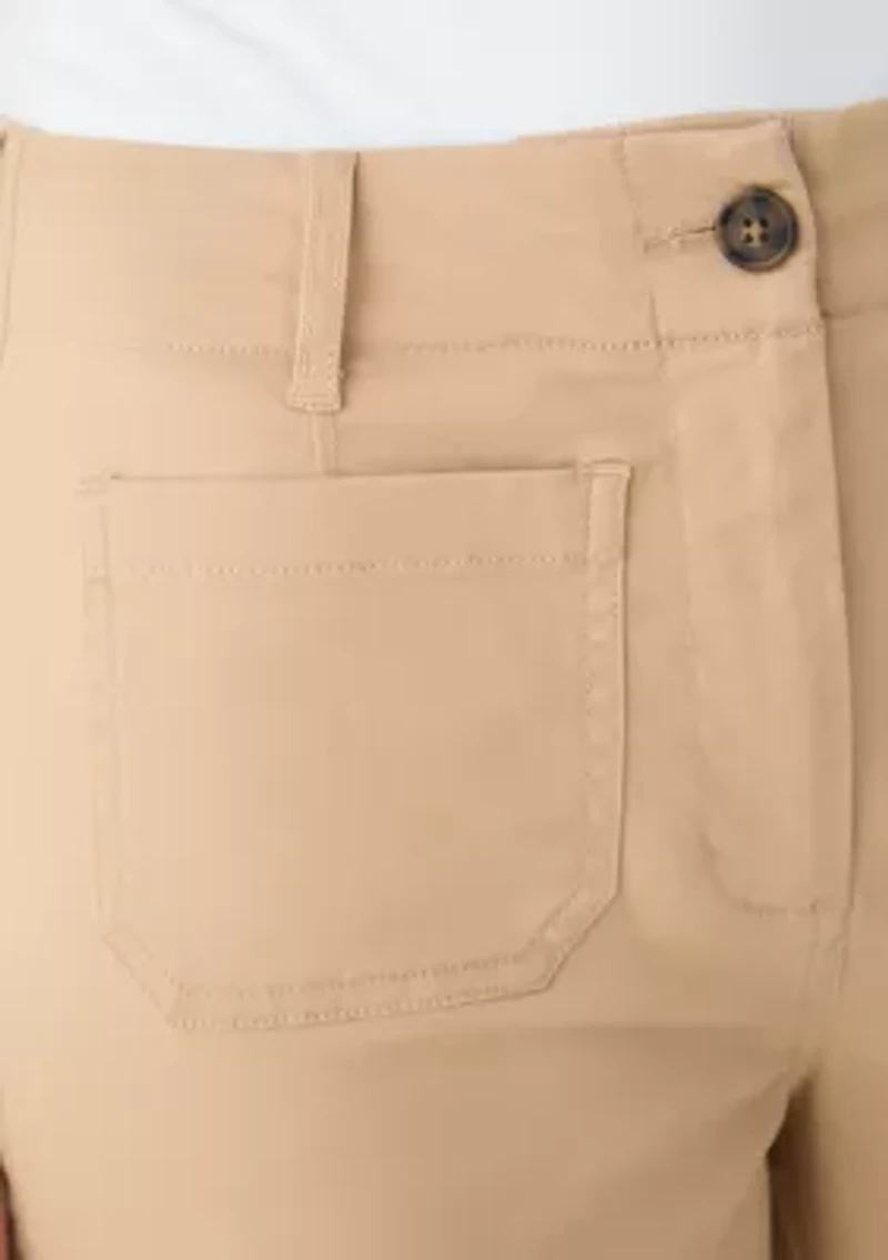 Women's Wide Leg Chino Pants