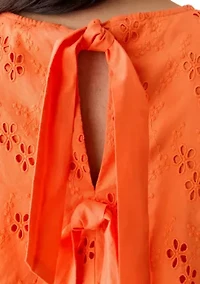 Women's Short Sleeve Bow Back Top