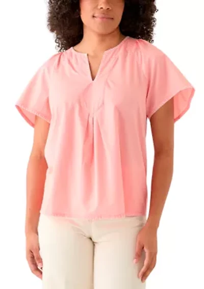 Women's Split Neck Top