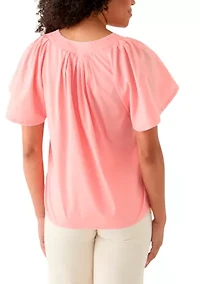 Women's Split Neck Top