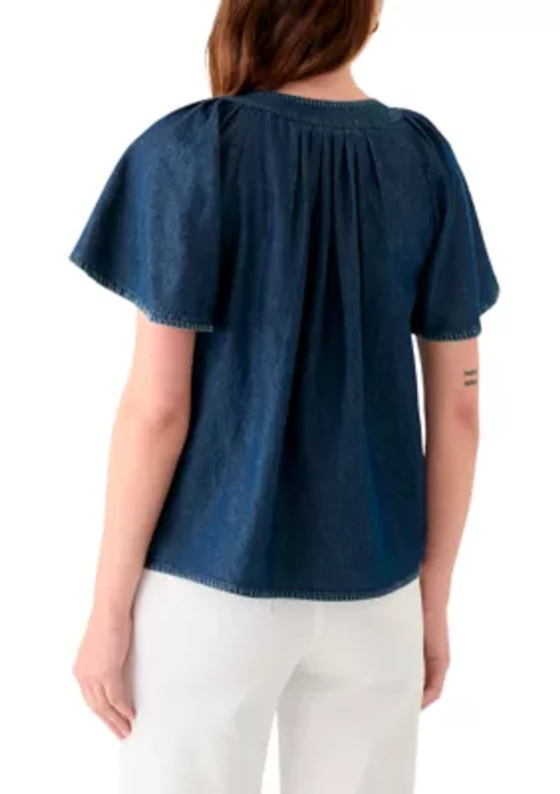 Women's Split Neck Top