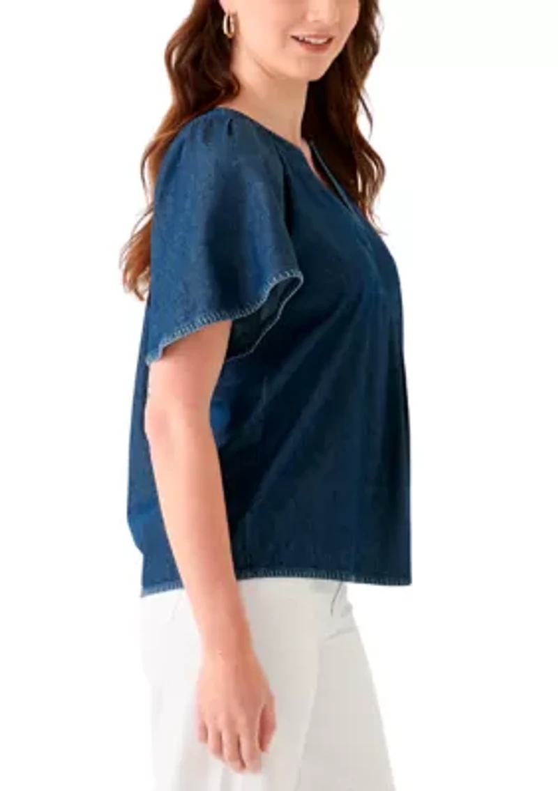 Women's Split Neck Top