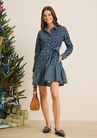 Sewing Down South x Crown & Ivy™ Long Sleeve Dress with Sash