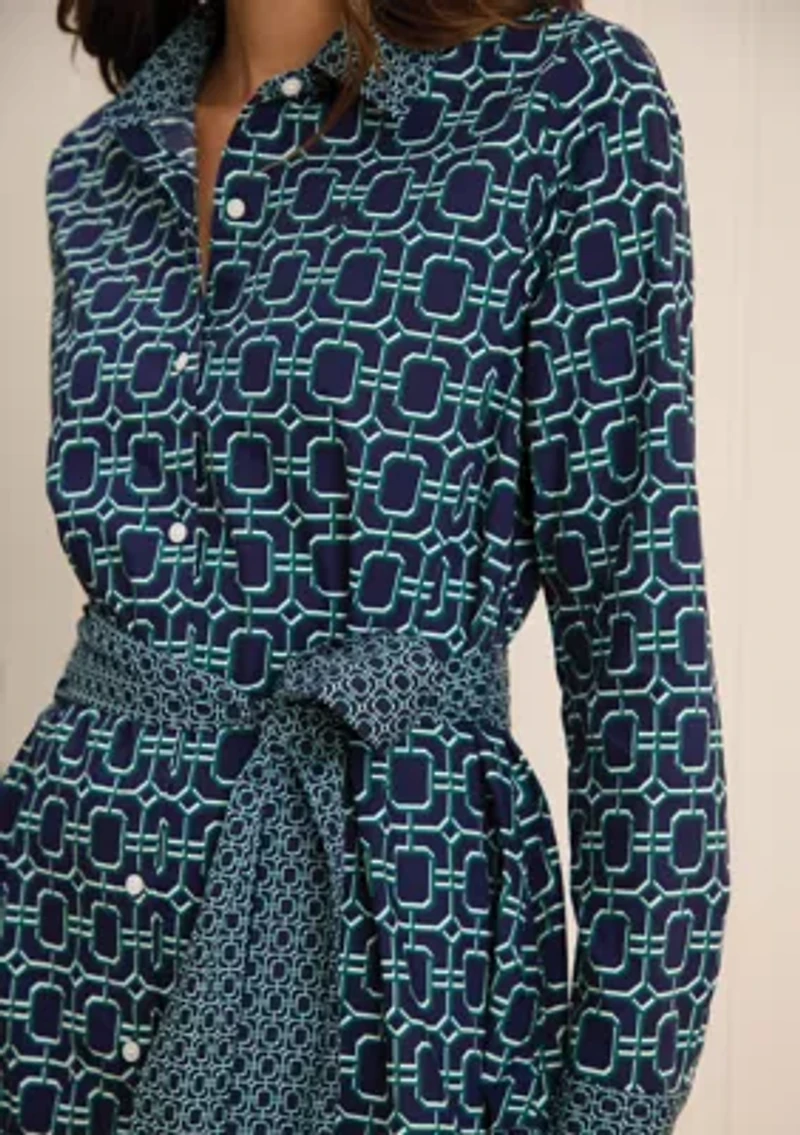 Sewing Down South x Crown & Ivy™ Long Sleeve Dress with Sash