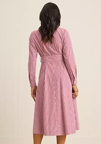 Sewing Down South x Crown & Ivy™ Sew Merry Button Front Midi Dress