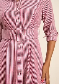 Sewing Down South x Crown & Ivy™ Sew Merry Button Front Midi Dress