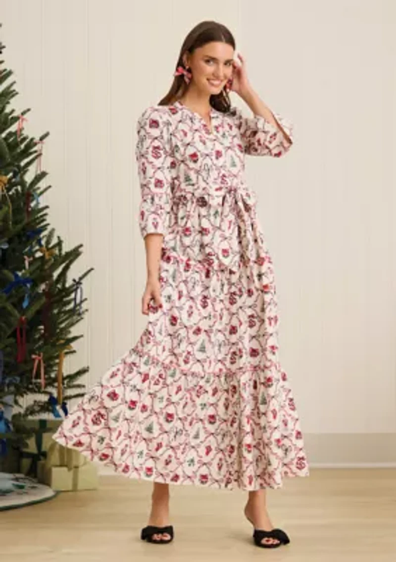 Sewing Down South x Crown & Ivy™ Long Sleeve Maxi Dress with Sash