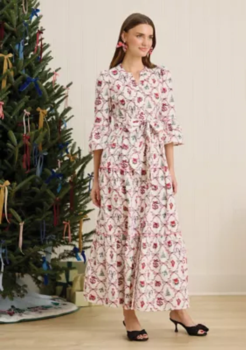 Sewing Down South x Crown & Ivy™ Long Sleeve Maxi Dress with Sash
