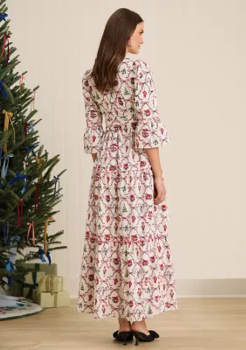 Sewing Down South x Crown & Ivy™ Long Sleeve Maxi Dress with Sash