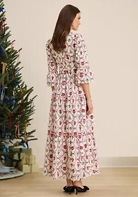 Sewing Down South x Crown & Ivy™ Long Sleeve Maxi Dress with Sash