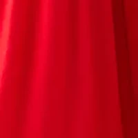 Women's Long Sleeve Scallop Trim Shirt Dress