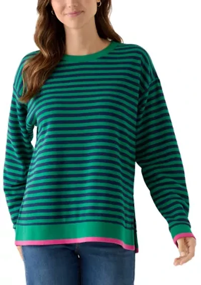 Women's Long Sleeve Striped Top