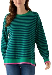 Women's Long Sleeve Striped Top