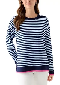 Women's Long Sleeve Striped Top