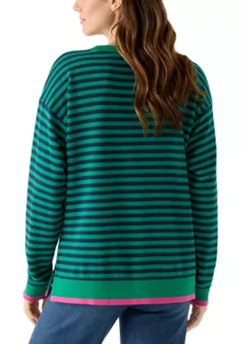 Women's Long Sleeve Striped Top