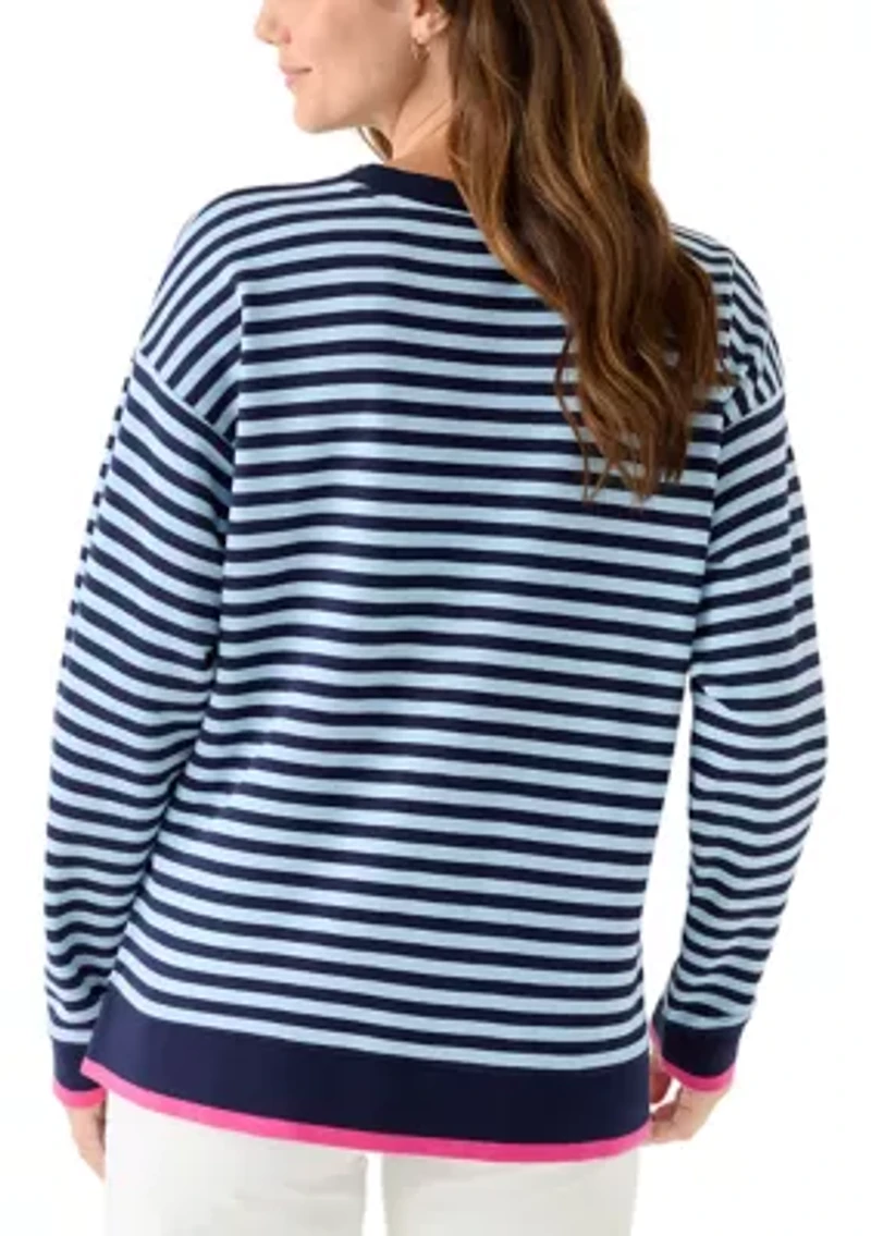 Women's Long Sleeve Striped Top