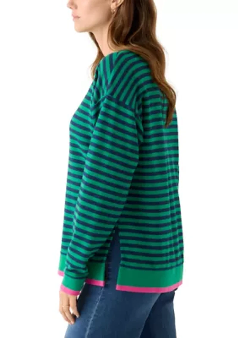 Women's Long Sleeve Striped Top