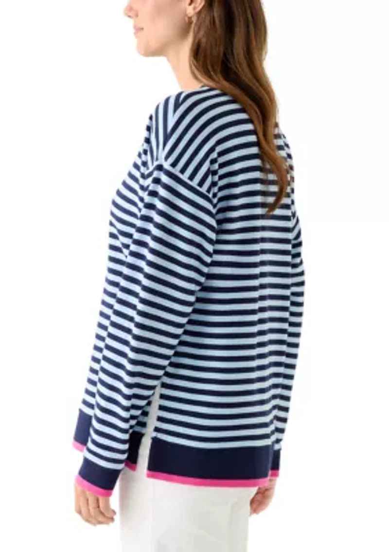 Women's Long Sleeve Striped Top