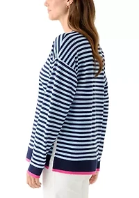 Women's Long Sleeve Striped Top