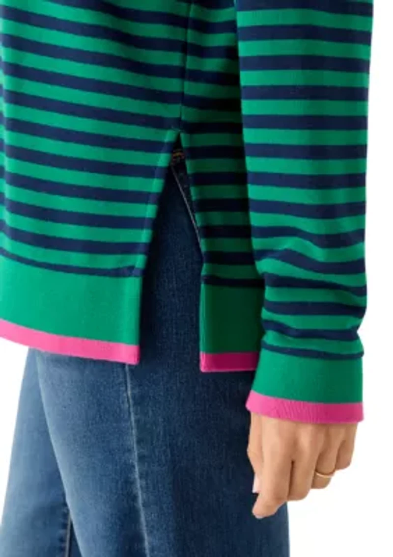 Women's Long Sleeve Striped Top