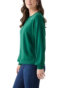 Women's Long Sleeve Embroidered Sweatshirt