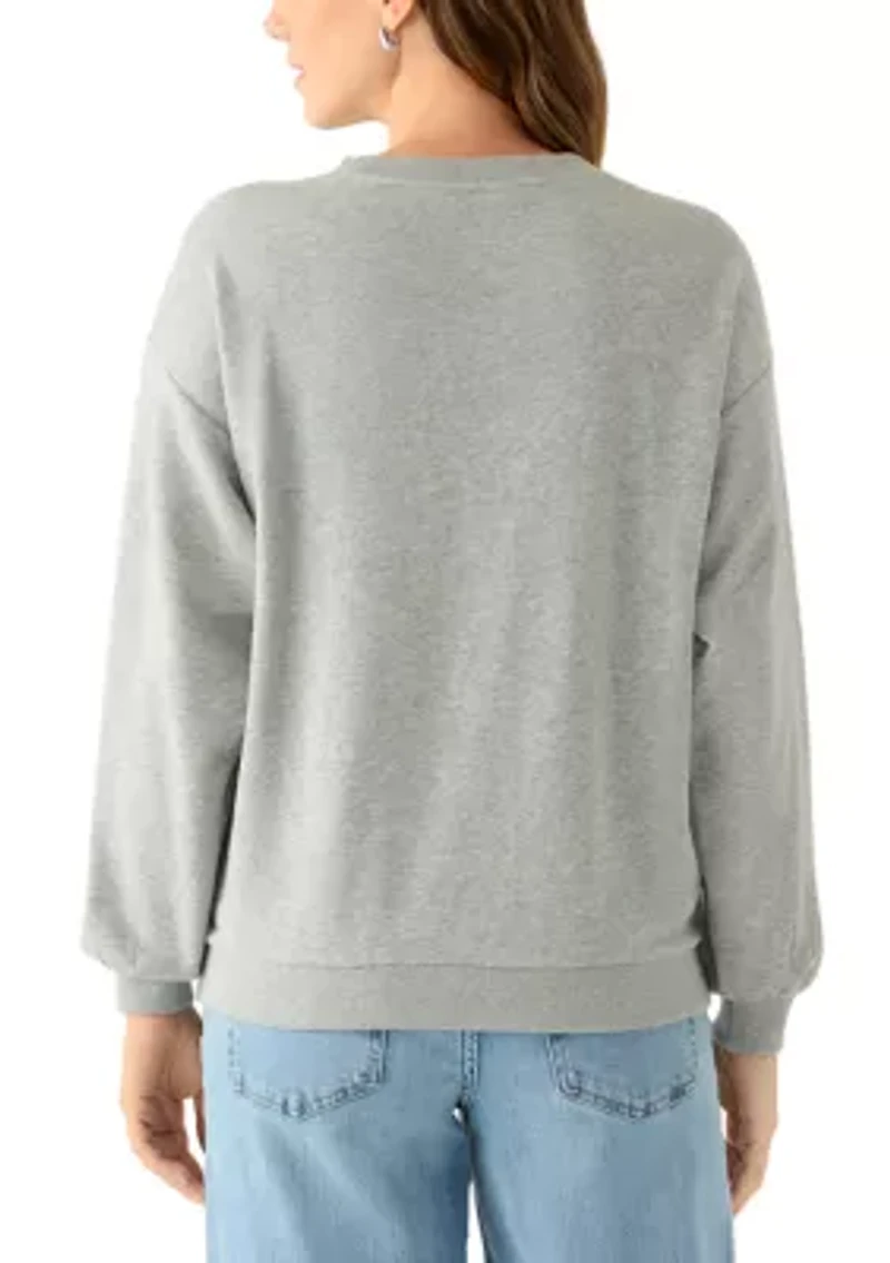 Women's Jewel Embellished Sweatshirt
