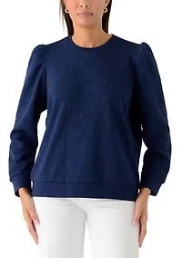 Women's Quilted Pullover Sweater