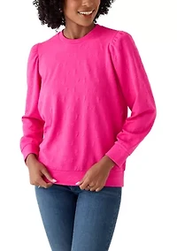 Women's Quilted Pullover Sweater