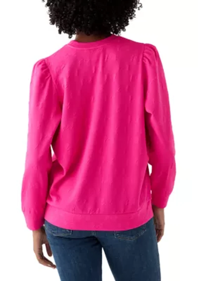 Women's Quilted Pullover Sweater