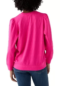 Women's Quilted Pullover Sweater