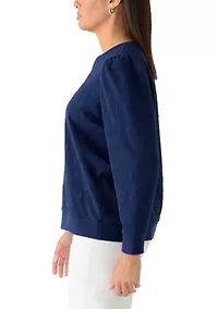 Women's Quilted Pullover Sweater