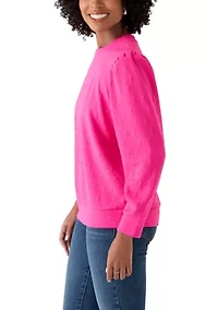 Women's Quilted Pullover Sweater