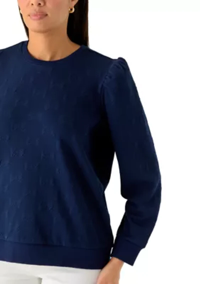 Women's Quilted Pullover Sweater