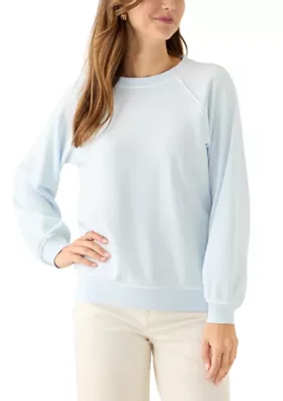 Women's Long Sleeve Raglan Crew Neck Sweatshirt