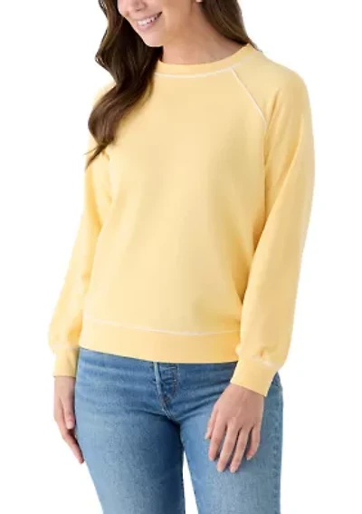 Women's Long Sleeve Raglan Crew Neck Sweatshirt