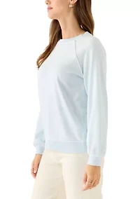 Women's Long Sleeve Raglan Crew Neck Sweatshirt