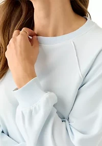 Women's Long Sleeve Raglan Crew Neck Sweatshirt