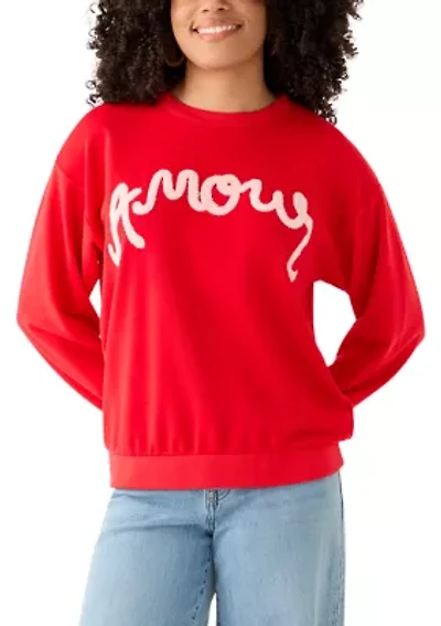 Women's Long Sleeve Graphic Sweater