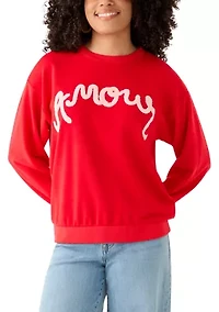 Women's Long Sleeve Graphic Sweater