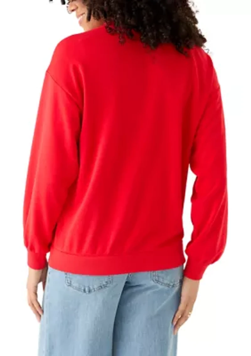 Women's Long Sleeve Graphic Sweater