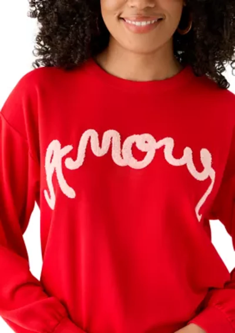 Women's Long Sleeve Graphic Sweater