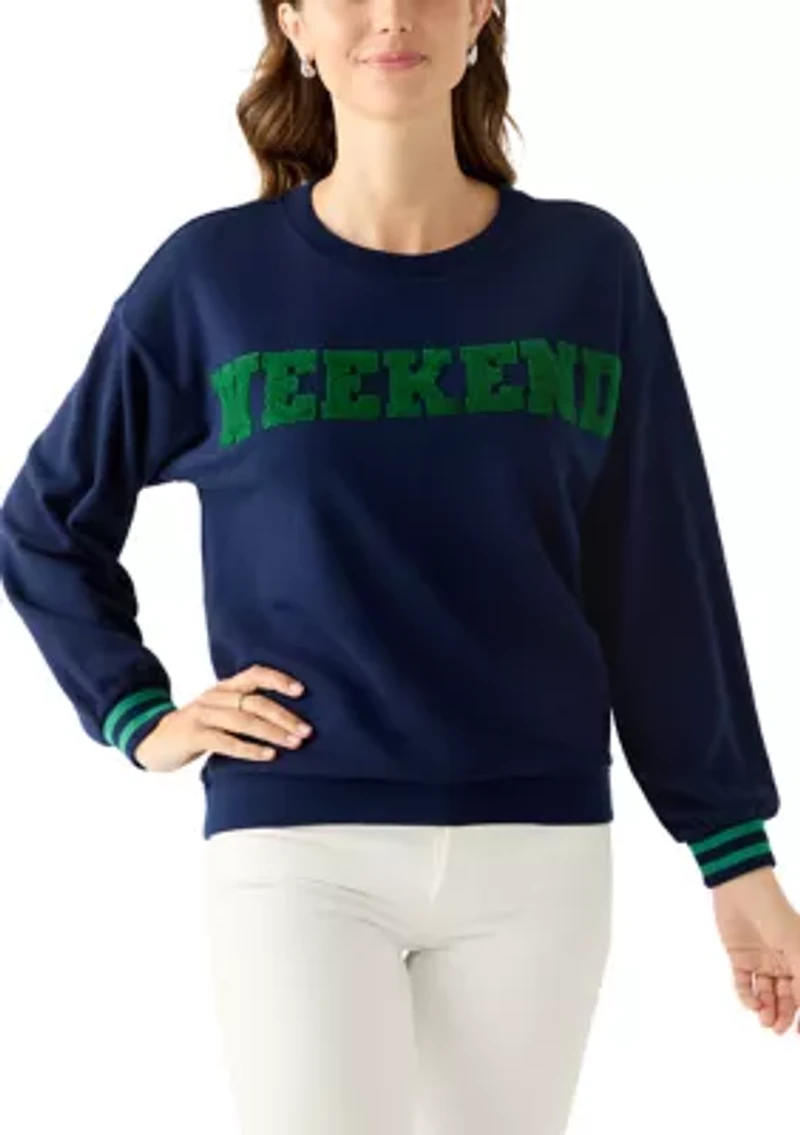 Women's Long Sleeve Patch Sweeper Pullover